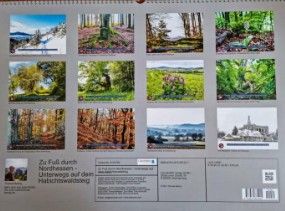 Habichtswaldsteig-Kalender 2022 Rückseite